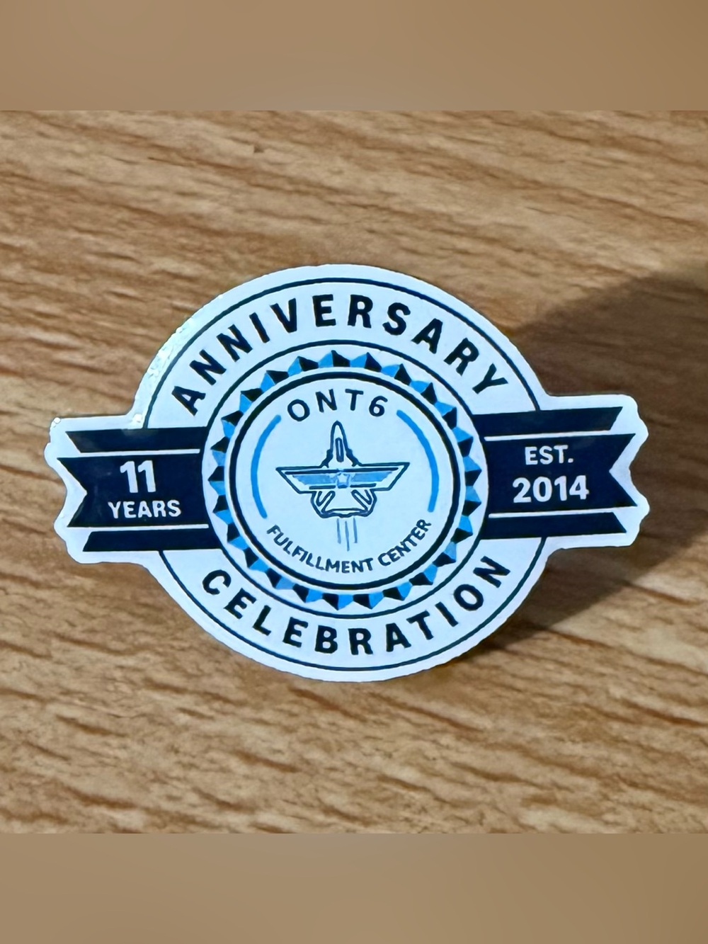 Amazon Employee ONT6 11Th Anniversary Pin